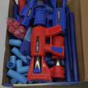 YEEBAY Shooting Game Toy for Age 6, 7, 8,9,10+ Years Old Kids, Boys - 2pk Air Guns & Shooting Target & 24 Foam Balls - Ideal Gift - Compatible with Toy Guns