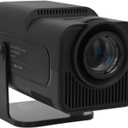Mini Projector, 2.4G P 4K 12000LM Portable Outdoor Projector with Stand, for 11.0 (US Plu to 240V)