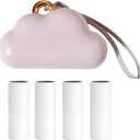 Portable Lint Roller 150 Sheets Travel Size, Mini Lint Roller for Clothes and Reusable Pet Hair Remover, Cute Small Sticky Dust Remover Refillable