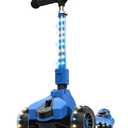 Jetson Saturn Folding 3-Wheel Kick Scooter with Light-Up Stem & Deck, Lean-to-Steer Design with Sturdy Wide Deck & Adjustable Height, for Kids 3 & Up