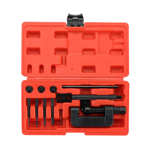 13PCS Chain Breaker Tool Kit, Motorcycle Chain Breaker Set, Chain Removal Tool Chain Cutter and Riveter Kit with Carrying Case for ATV, Bicycle, and Motorcycle for Easy Chain Maintenance