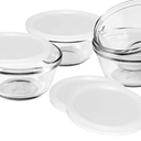 6-Ounce Custard Cups with Lids, Set of 3