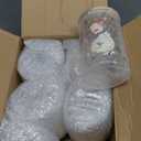 Shellwei 6 Pcs Retro Christmas Glass Storage Jar with Airtight Bamboo Lid Santa Claus Canister Sets Christmas Tree Snowman Cookie Candy Storage 19oz for Kitchen Containers Countertop Decoration