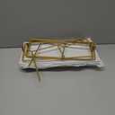 LAUCHUH Large 3 Tier Serving Stand Tiered Serving Trays with Collapsible Sturdier Rack Porcelain Serving Trays and Platters for Fruit Dessert Presentation St. Patrick's Day Party Display Set, 14 Inch (Gold)