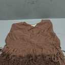 Lace ruched tank top, Brown, XL