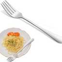 8-Piece 6.7 Inch Salad Forks Set,Durable Dishwasher Safe Stainless Steel Dessert Forks,Silverware Fork,Flatware Fork For Home Kitchen