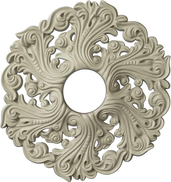 Ekena Millwork CM19ORCYF Orrington Ceiling Medallion, Clear Yellow