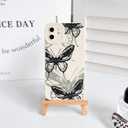 3 x NITITOP Compatible with iPhone 11 Case Cute Aesthetic Butterfly Pattern for Women Girls Soft TPU Shockproof Stylish Full Camera Protective Phone Cover - White