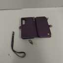 Defencase for Galaxy S24 Magnetic Wallet Case Compatible with Magsafe with RFID Blocking Zipper & Card Holder for Women Men, PU Leather Detachable Phone Case for Samsung Galaxy S24 5G 6.2", Purple