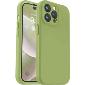 Designed for iPhone 14 Pro Max Case, Premium Silicone with [Camera Protection] [Anti-Scratch Microfiber Lining] Shockproof Phone Case for iPhone 14 Pro Max 6.7" - Cedar Green