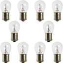 10PCS Car 1156 Turn Signal Light, P21W 1141 High Brightness Stable Filament Bulb, 12V 21W BA15S Waterproof Halogen Bulb Replacement, Car/Motorcycle Taillight Parking Light (Clear)