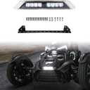 Front Bumper LED Auxiliary Light Kit Compatible with Can-Am Ryker All Models Signature Daytime Running White Light DRL Accessories