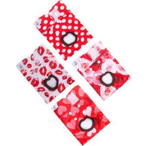 CuteBone Washable Female Dog Diapers 4 Pack Reusable Doggie Heat Diapers for Period FMG02XS