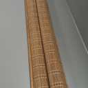 LazBlinds No Tools No Drill Cordless Bamboo Roman Shades, Light Filtering Window Treatment, Roll Up Bamboo Blinds for Windows 46'' W x 64'' H, Brown