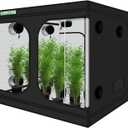 zazzy Growing Tent, 120"x120"x78" Grow Tent High Reflective Mylar with Observation Window and Removable Floor Tray for Hydroponics Indoor Plant Growing 10x10