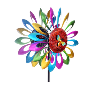 Large Sunflower Windmill Sunflower Ladybug Wind Spinner - Outdoor Metal Wind Spinner for Garden, Lawn, Patio Decor - Sunflower Design - 76 Inch Height Colorful Decoration for Outdoor Spaces Large Sunflower Windmill Sunflower Ladybug Wind Spinner - Outdoor Metal Wind Spinner for Garden, Lawn, Patio Decor - Sunflower Design - 76 Inch Height Colorful Decoration for Outdoor Spaces