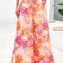 PRETTYGARDEN Women's 2025 Summer Flowy Wide Leg Palazzo Pants Dressy Casual Elastic High Waisted Pockets Boho Beach Trousers (Floral White Multicolored,Small) (S)