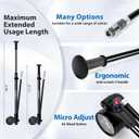 Hycline High Pressure Shock Pump with Gauge: 300 PSI Bicycle Pump for Front Fork & Rear Suspension - Mini Pump with Air Bleed for Road Mountain Bike Fits Schrader & Presta Valve