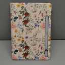 Wazzasoft for Samsung Galaxy Tab S8/Tab S7 Case 11 Inch Women Girls Cute Folio Cover with Pencil Holder Kawaii Design Girly Flower Floral Pretty Tablet Cases for Samsung Tab S7/Tab S8 Case 2022/2020 (3-Vintage Flower)