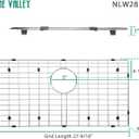 Serene Valley 27-9/16" x 14-9/16" Sink Protector, Rear Drain with Corner Radius 3/16", Sink Grid NLW2815R
