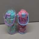 Kids Insulated Water Bottle with Pop-Open Straw & Spout 2-in-1 Lid, 18oz Leak Proof 18/8 Stainless Steel Vacuum Tumbler, BPA-Free Kids Cup For Travel School Boys Girls Toddler, Rainbow & Mermaid