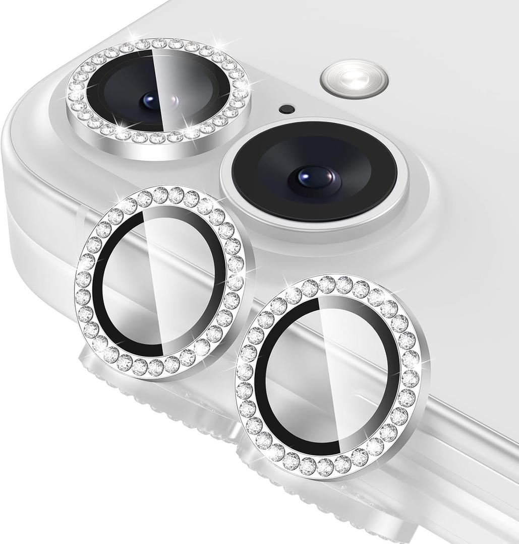 Tensea for iPhone 17 Camera Lens Protector, 9H Tempered Glass Camera Cover Screen Protector, HD Clear, Metal Individual Ring for iPhone 17 6.3inch