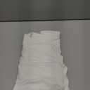 SUUKSESS Women Off the Shoulder Long Sleeve Bodysuit Double Lined Thong Bodysuit (Small, Cream White)