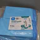 MED PRIDE Disposable Chux Pads 23in X 36in, Super Absorbent Bed Pads for Incontinence, Underpads for Adults, Kids, Pets (50 Count (Pack of 1) Blue/White)