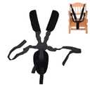 4in1 Universal 5 Point Harness Baby Seat Belt, Adjustable Baby Safety Strap, Child Seat Belts Shoulder Pads, Cushion Crotch Pads for High Chair Stroller, Include Shoulder Pads & Guarding Pad