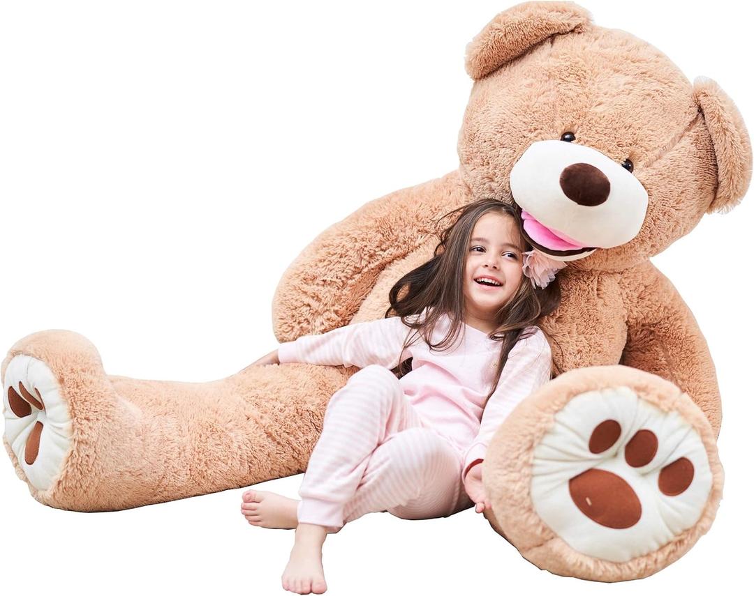 IKASA Giant Teddy Bear Plush Toy Stuffed Animals (Brown, 63 inches)