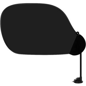 Laptop Sun Shade with Clip and Suction Cup (2 Ways to Use), 22.8 x 14.2 Inch Flexible Adjustable Cubicle Shade, Portable Foldable Laptop Cover for Beach Chairs and Car Window, Black