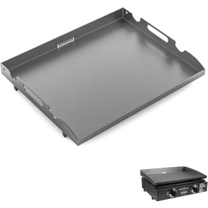New Upgrade 22 inch Griddle Replacement Top for Most Blackstone 22 inch Tabletop Grill with Rear Grease System, Blackstone 2 Burner Flat Top Gas Griddle Grill Replacement Parts