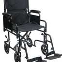 Karman Lightweight Transport Wheelchair with Removable Armrest