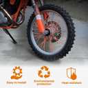 2 x 72Pcs Colorful Bike Spoke Covers - Universal 8"-21" Wheel Wraps