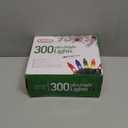 PREXTEX Multicolored Christmas Lights with Green Wire, 60 Feet, 300 Lights, Colorful String Lights Indoor or Outdoor - Incandescent String Lighting for Christmas Tree Decorations for Fences and Patios