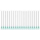 uxcell 20 Pcs 14G Plastic Dispensing Needles with Luer Lock, 4" Steel Needle Tube PP Heat-Resistant Plastic Blunt Tip for Liquid Glue Gun, Green