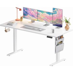 Marsail Standing Desk,Home Office Adjustable Heights Desk,Stand Up Desk,63x24 Inches Desktop Sit Stand Gaming Computer Desk for Study,Writing with 4 Memory Presets,Headphone Hook,Cable Organizer,White Marsail Standing Desk,Home Office Adjustable Heights Desk,Stand Up Desk,63x24 Inches Desktop Sit Stand Gaming Computer Desk for Study,Writing with 4 Memory Presets,Headphone Hook,Cable Organizer,White