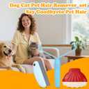 3 x Pet Hair Removal Tool: 3 Pack Cat Dog Hair Removal, Reusable Lint Shaver Cleaner Portable Fur Remover Tool Carpet Scraper, Washable Lint Roller, Brush for Clothes, Car Mats, Couch, Pet Bed, Furniture