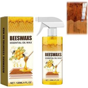Easybos Beeswax Wood Polish Spray, Beeswax Essential Oil Wax for Furniture & Floor Cleaning, Restores Shine, Protects and Conditions Wood Surfaces, 1 Pack
