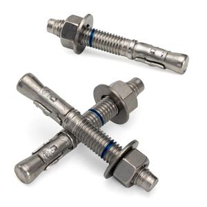 HROMIGRY 5/8" x 5" Concrete Anchors (4 Pack) 5/8 inch Wedge Anchors Bolts Stainless Steel