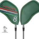 9PCS Golf Headcovers Golf Iron Head Covers Value 9 Piece Set, Synthetic Leather Deluxe Club HeadcoverCompatible with Iron Sets