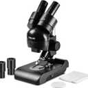 ESSLNB Mounted Binocular Stereo Microscope, Microscopes, Portable Biological Microscope with WF10x Eyepieces, 3X Objectives, 30X Magnification, LED Lighting
