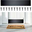 Door Kick Plate, Aluminum, Scratch-Resistant Door Protector, Easy Install(Black) | Rounded Corners , Countersunk Holes , Screws Included , Easy Installation , 2mm Thick Aluminum