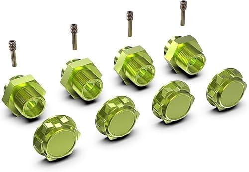 Amoril Aluminum H17 Hex & H17 Lock Nut for RZ001,R11151*1+R11159*1, 3 Pcs