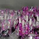 Yunsailing 24 Pack Cheerleading Pom Poms with Baton Handle 14.5 Inch Metallic Cheering Squad Pompoms for Team Sports Football Dance Cheering Adults(Rose Red and Silver)