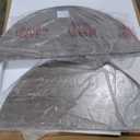 Round Dining Table Set for 4, Kitchen Table and Chairs for 4, Circle Table Round Pedestal Dining Room Dinner Dinette Table Set,5 Piece Space Saving Wood Kitchen & Dining Room Tables (Grey, 42In)