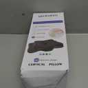 Pain Relief Cervical Pillow for Neck Support, Adjustable Ergonomic Pillow Cozy Sleeping, Odorless Orthopedic Memory Foam Pillows, Contour Bed Pillow for Side Back Stomach Sleeper (Queen Size-24.8''Lx14.96''Wx5.78''H, Grey&grey)