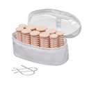 Conair Instant Heat Compact Hot Rollers for Long, Medium, and All Hair - Hair Curler - Hair Roller Clips Included - 1 1/4-inch, 1-inch, and 3/4-inch Rollers