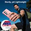 for Samsung Galaxy S26 Ultra case with Stand, 7X Military-Grade Drop Protection, Shock-Absorbing Phone Rugged Cover, Compatible with MagSafe Accessories,360 Magnetic Stand, LightPink