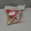 Zopeal Christmas Woven Basket with Gift Bag, Ribbon and Red Tissue Paper Gingerbread Man Emoticon Woven Bin Empty Shelf Basket Holiday Decorative for Xmas Gifts, 12 x 8 x 5 inch